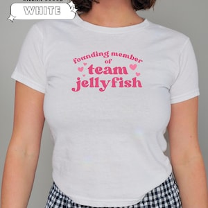founding member of team jellyfish baby tee | the summer i turned pretty | white gildan 5000b | team conrad jeremiah cousins beach tsitp