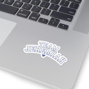 team jeremiah varsity sticker | the summer i turned pretty | tsitp merch, tsitp gift, tsitp sticker for laptops journals tumblers, for her