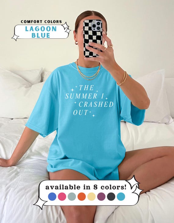 the summer i crashed out tee | the summer i turned pretty | comfort colors 1717 shirt | team conrad belly jeremiah cousins beach tsitp merch