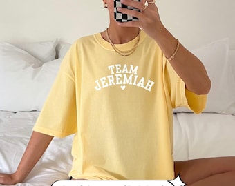 team jeremiah tee | the summer i turned pretty | unisex comfort colors 1717 tshirt | team belly jeremiah cousins beach tsitp merch