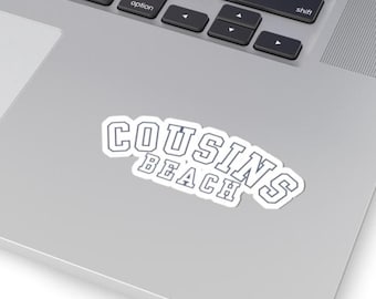 いとこビーチバーシティステッカー | 夏に可愛くなった私 | tsitpグッズ、tsitpギフト、ノートパソコン、ジャーナル、タンブラー用tsitpステッカー、彼女用