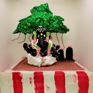 Hand sculpted Ganesha statue,Pooja room/Mandir decor/ Lord Ganesha/Vinayagar