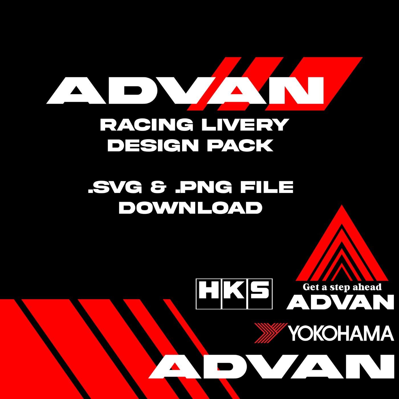 Advan racing decal - Etsy 日本