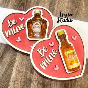 Mini Alcohol Bottle Box for Valentine&#39;s Day, Liquor Gifts for Men, Men&#39;s Valentine&#39;s Day