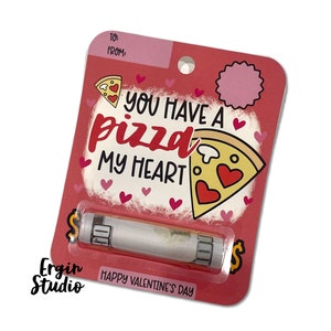 You Have A Pizza My Heart - Geldkarte zum Valentinstag | Bargeldhalter | Geldkarte