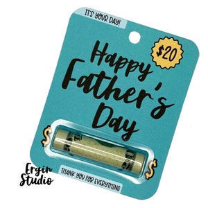 Joyeuse fête des pères - Money Card pour la fête des pères | Cadeau amusant pour papa | Porte-cartes cadeau