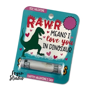 Rawr significa "Te amo" en dinosaurio - Tarjeta de dinero/tarjetero para San Valentín