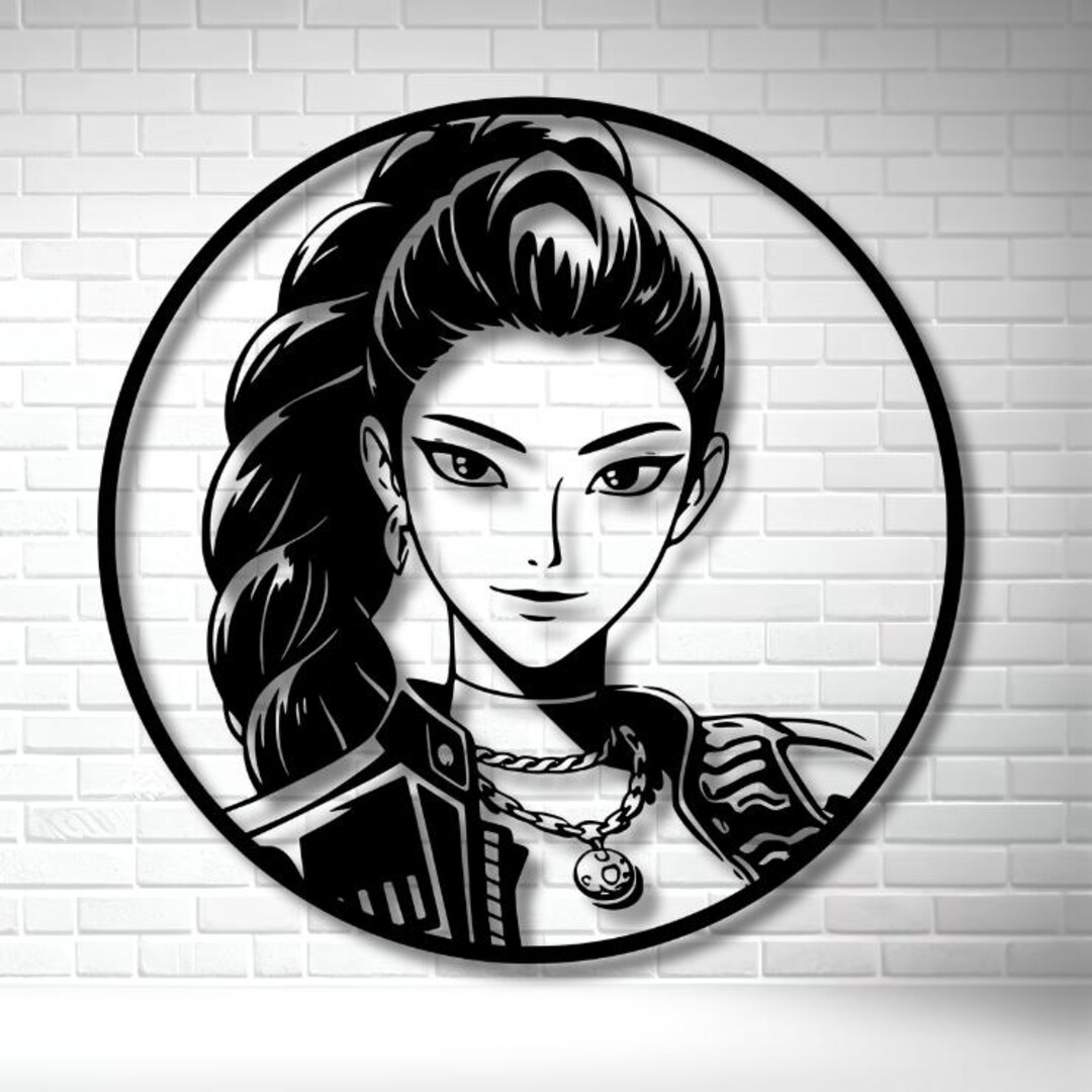 Kpop Romy Rumy SVG | K-pop Warrior Wall Art | Girl Power Silhouette Cut File ...