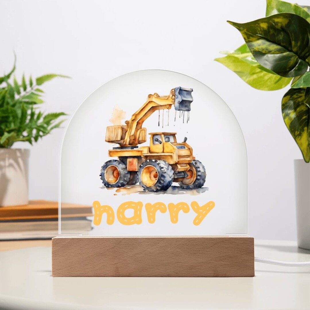 Personalized Acrylic Night Light Custom Name Nursery Decor Night Light