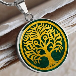 Celtic Tree of Life Pendant: Yggdrasil Norse Mythology Necklace