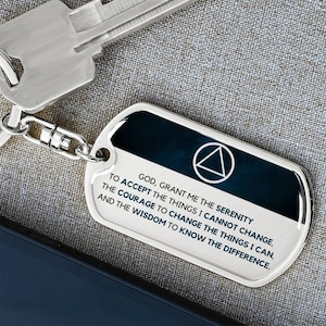 Sobriety Gift | Serenity Prayer Sobriety | AA gift | Sober Anniversary Gift