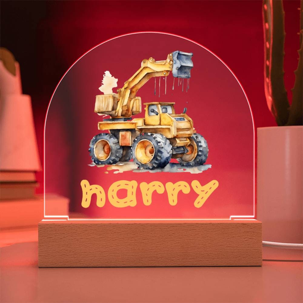 Personalized Acrylic Night Light Custom Name Nursery Decor Night Light