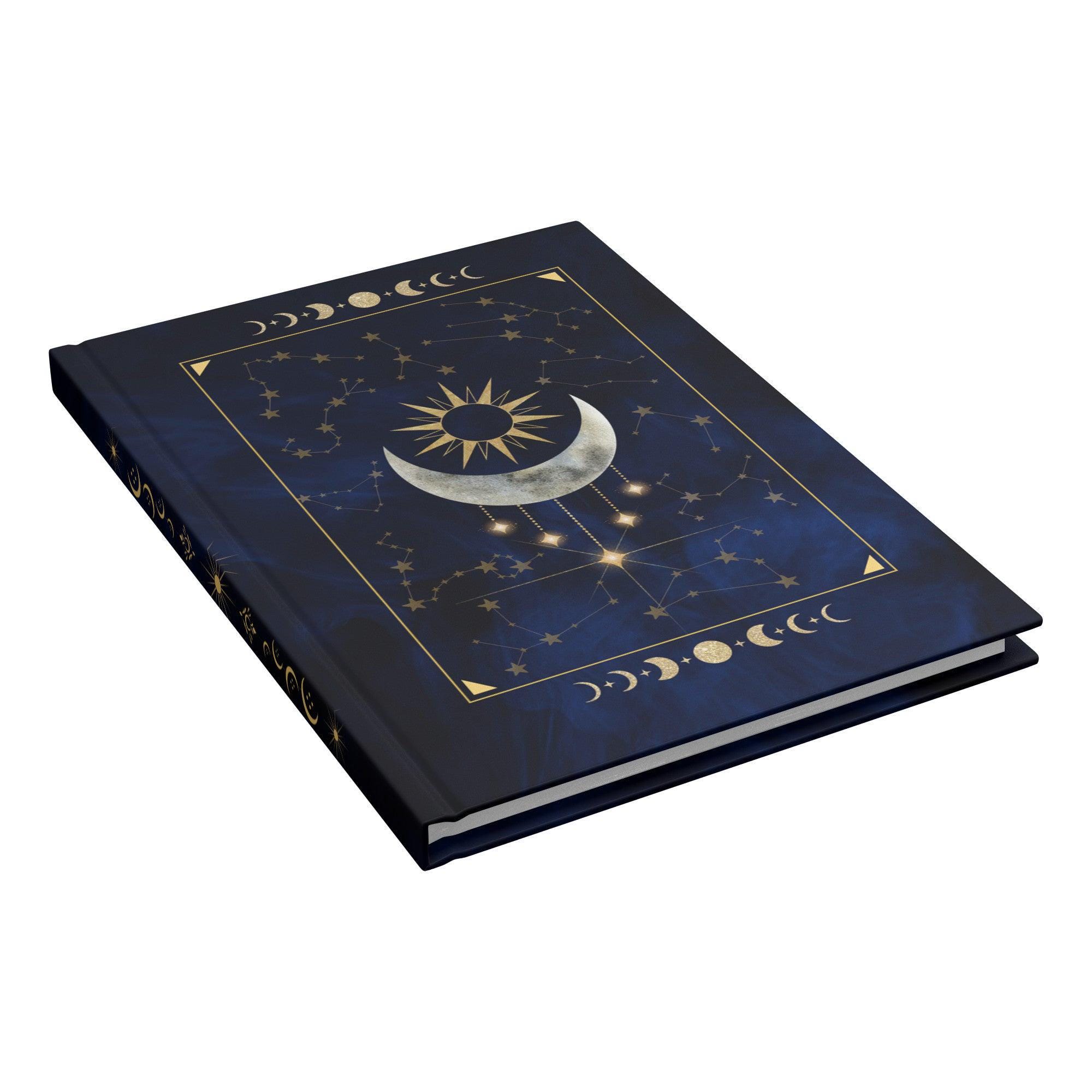 Sun & Moon Phases Journal | Dark Celestial Notebook Gift - Etsy