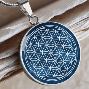 Flower of Life Art Pendant | Sacred Geometry Jewelry