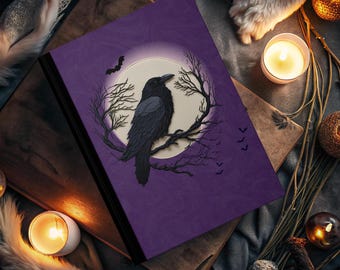 Spooky Raven Hardcover Journal: Gothic Stationery