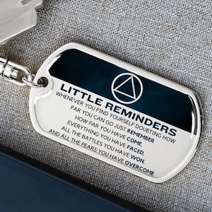 Sobriety Keychain | Sobriety Gift | AA gift | Sober Anniversary Gift