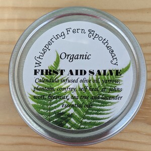 First Aid salve, calendula infused oil, basic salve, boo- boo salve