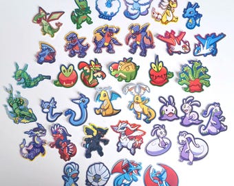 Dragon Type Handmade PKMN Stickers