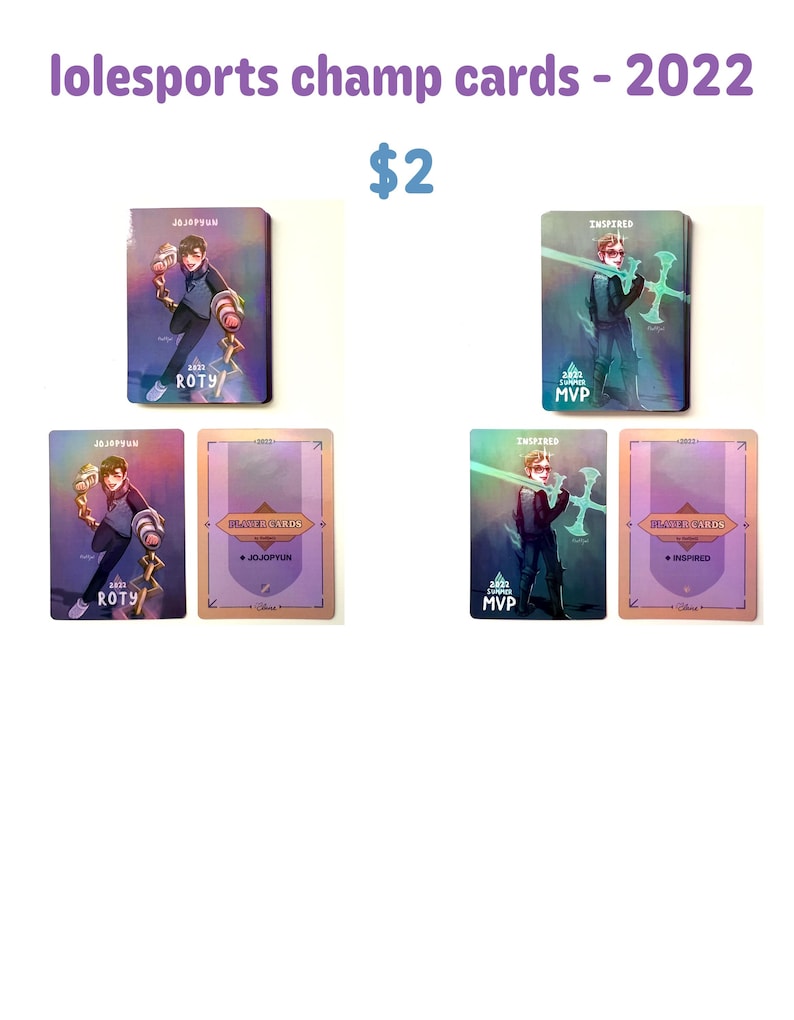 Lolesports Players as Champions Holographic Cards (63x88 mm) image 3