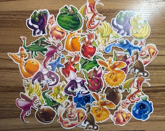 Fruit Dragon Stickers Pack (based on Fruits of the Spirit)
