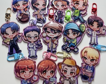 Seventeen Kpop Chibi Acrylic Charms (Going Seventeen Magazine)