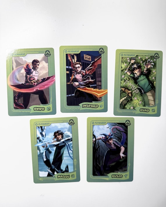 FlyQuest 2025 Players as Champions Trading Cards (63x88 mm)