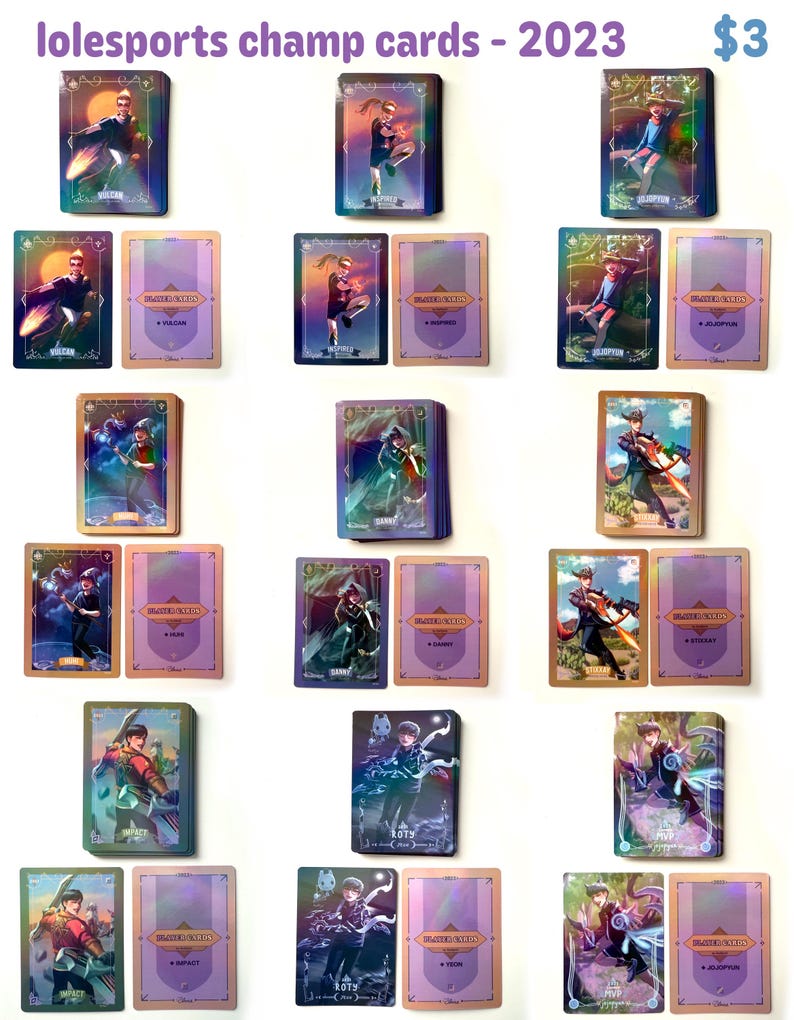 Lolesports Players as Champions Holographic Cards (63x88 mm) image 4