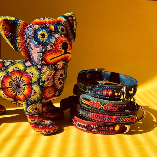 Mexican Boho Pattern Dog Collar - Medium