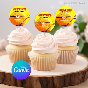 Despicable Me 4 Cupcake Topper, Printable Cupcake Topper, Editable Template, Minions Party, Minions Birthday 038