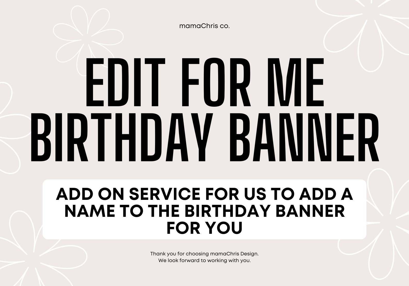 Edit My Birthday Banner Template Edit for Me Add On - Etsy