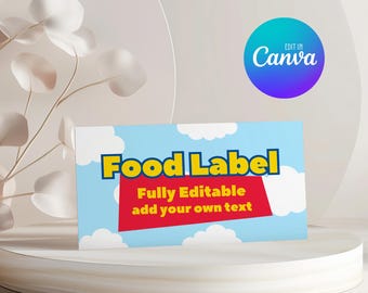 Toy Story Food Label, Birthday Party Food Tent Cards, Toy Story Food Tent Label 026