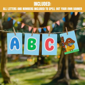 Hey Duggee Bunting Flag Banner, Hey Duggee Party Banner, Happy Birthday Banner Bunting Flags 034