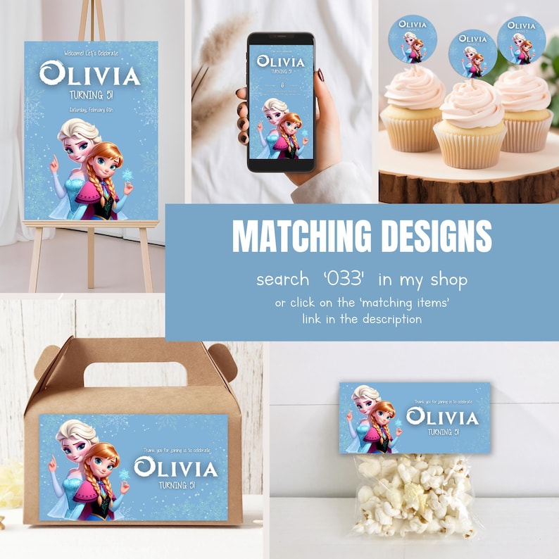 Frozen Water Bottle Label Template, Printable Frozen Bottle Label, Editable Bottle Label 033 image 5