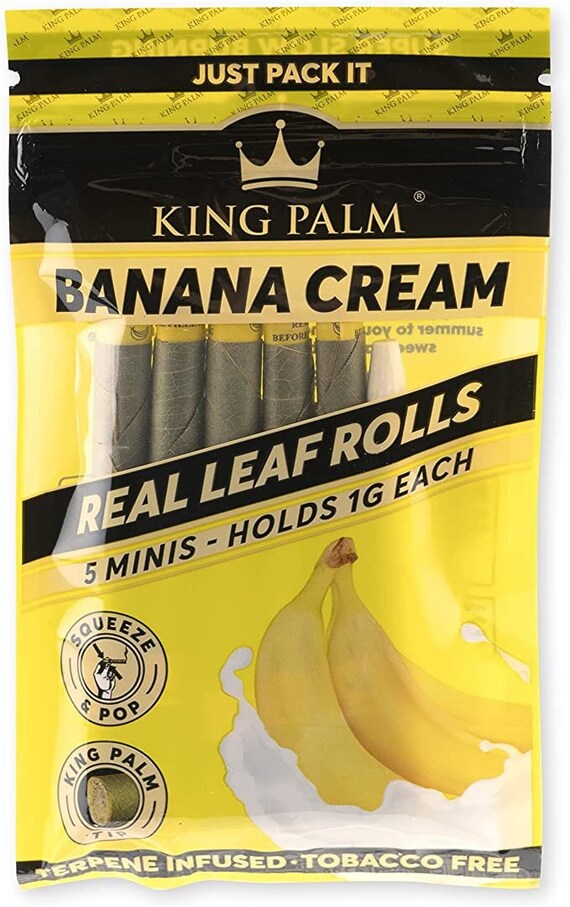 King Palm Banana Cream Mini Size Cones Natural Pre Rolls Etsy