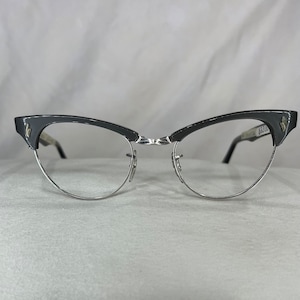 Vintage Eyeglass Frames by Universal “Socialite Charm- Gray”