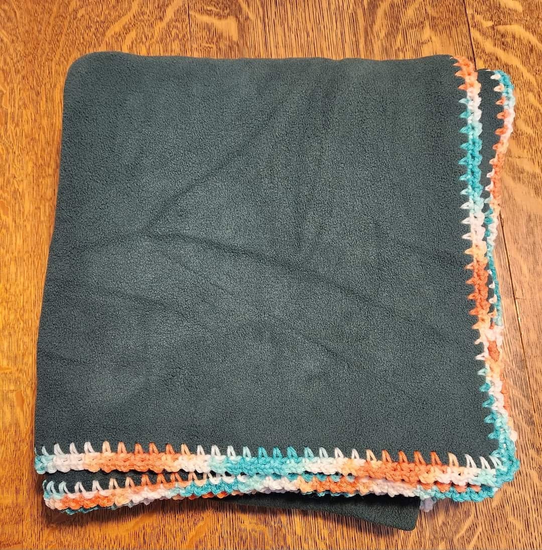 Dark Green Throw Blanket Etsy