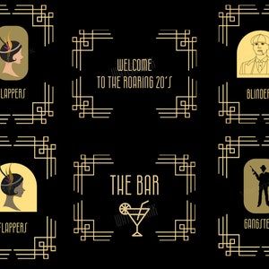 7 Great Gatsby Party Signs Bundle, Great Gatsby Decoration, Gatsby Party  Signs, Art Deco Party, Roaring 20s Party Decorations, DIGITAL FILES 