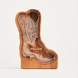 Texas Shape Piggy Bank, Cowboy Boots Piggy Bank, Guitar Shape Coin Bank, Piggy Bank for Boys, Unique Baby Girl Nursery Decor, Easter Gift