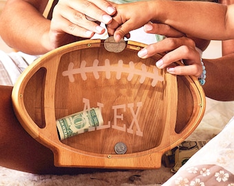 Custom Sports Ball Coin Bank – Personalized Team Gift for Kids Athletes & Coaches