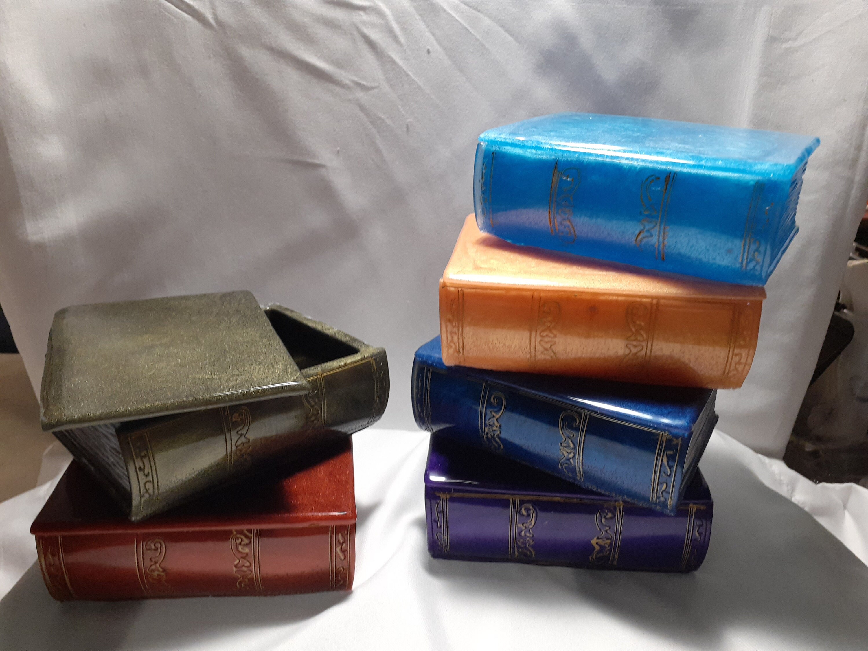 Resin Trinket Boxes Shaped Like Books Etsy