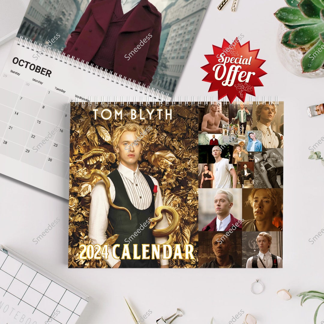 Tom 2024 Calendar Blyth 2024 Wall Calendarcelebrity Calendar Etsy Canada