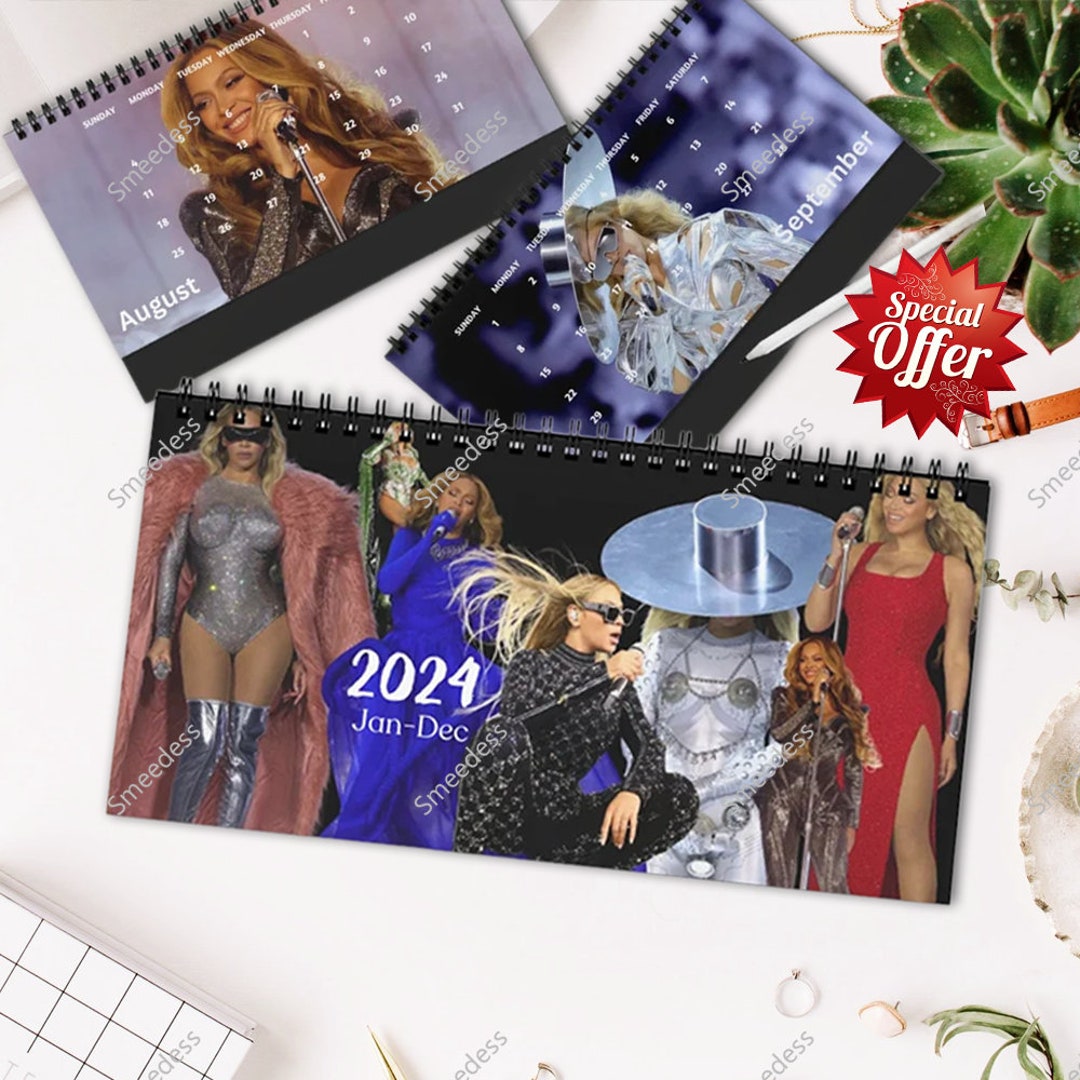 2024 Queen B Inspo Calendar Desk Beyonce Calendar Etsy