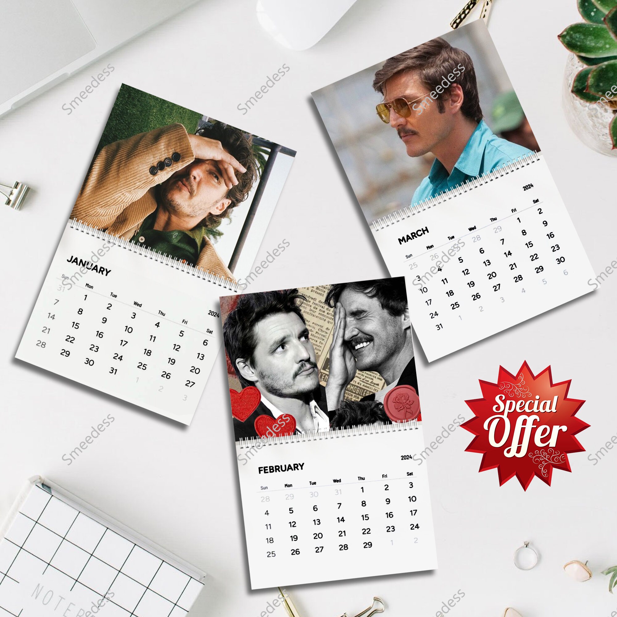 calendario-pedro-pascal-2024-di-pedro-pascal-venduto-da-abrupt-alis