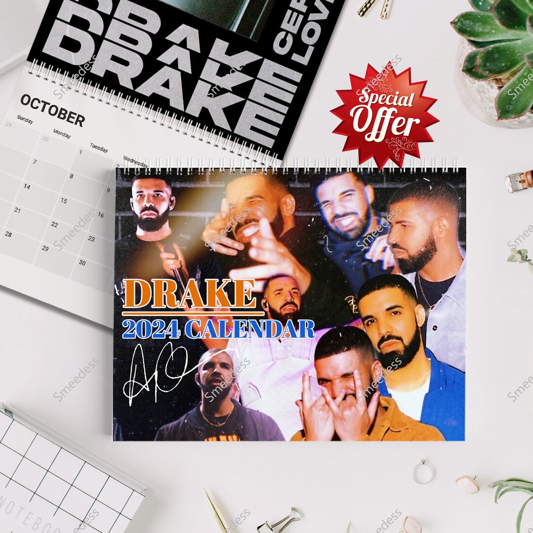 Drake 2024 Calendar Team Driz Zy 2024 Wall Calendar - Etsy
