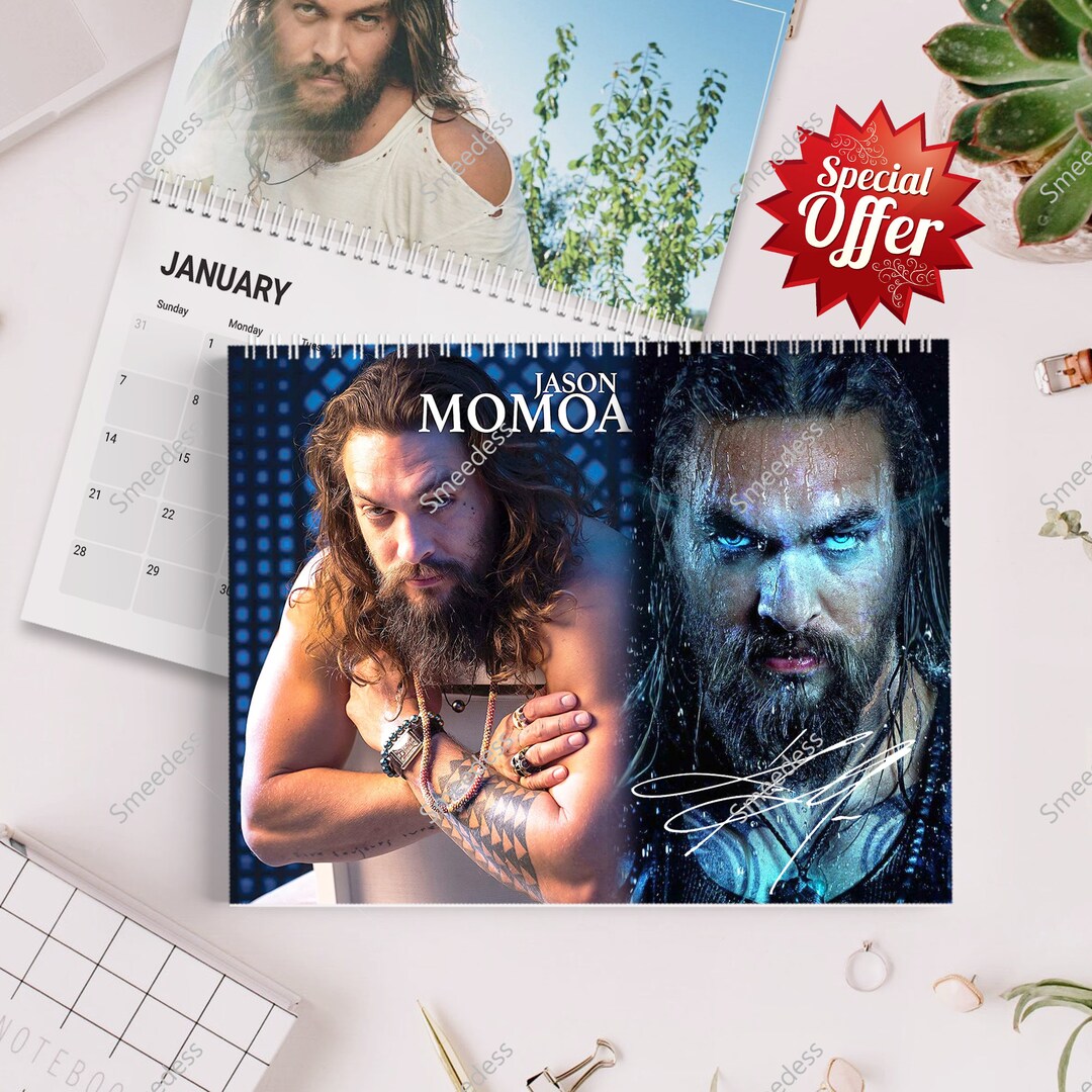 Jason Momoa Calendar 2024 Celeb Calendar Jason Momoa 2024 Etsy