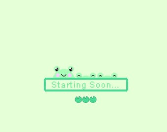 Pixel Frog Animated Stream Screens||Animated Screens||Twitch Screens||Twitch Banner