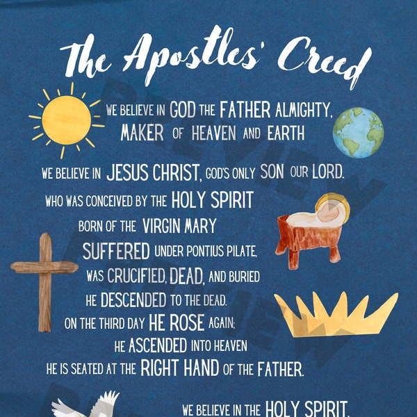 The Apostles' Creed Printable