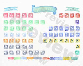 Printable Books of the Bible Periodic Table - Etsy