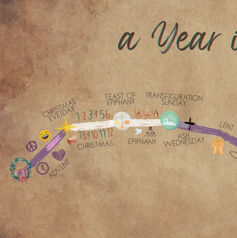 Liturgical Church Calendar protestant PRINTABLE Etsy