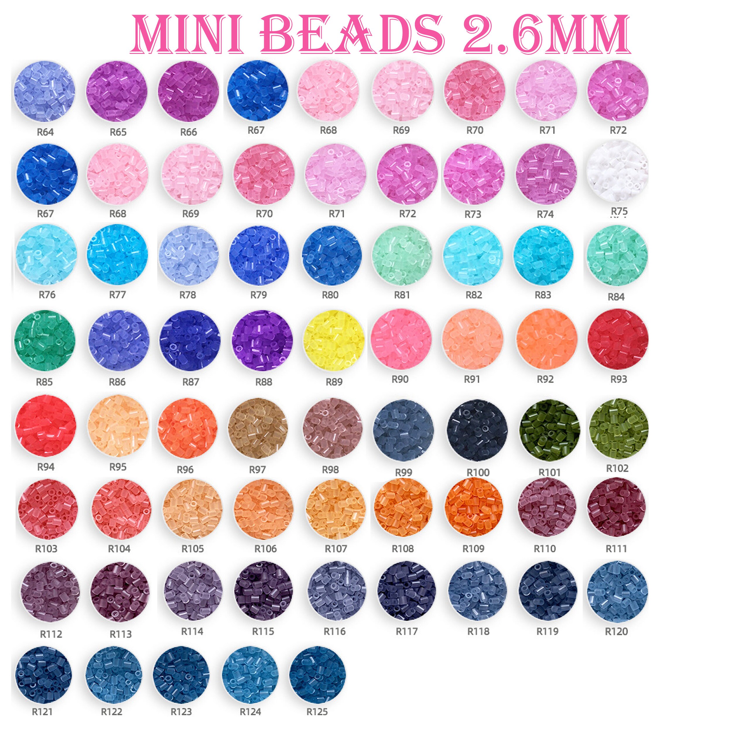 Fuse Beads 2.6MM Mini Iron Beads White 10000pcs and Black 10000pcs for  Crafts, Handmade Decor DIY Make, with 1 Ironing Paper